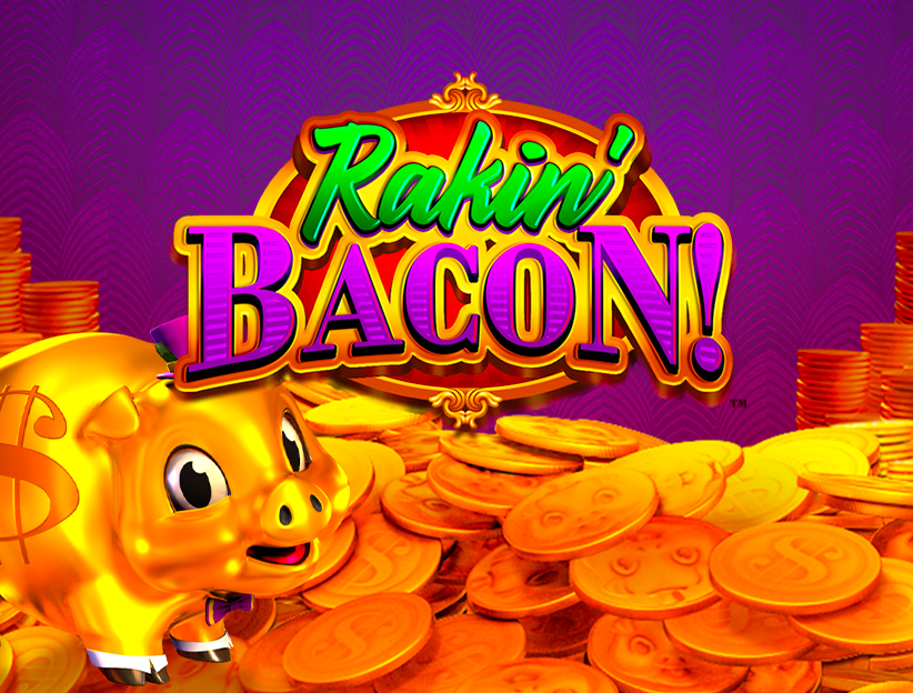 Play the Rakin’ Bacon slot machine online on lotoquebec.com